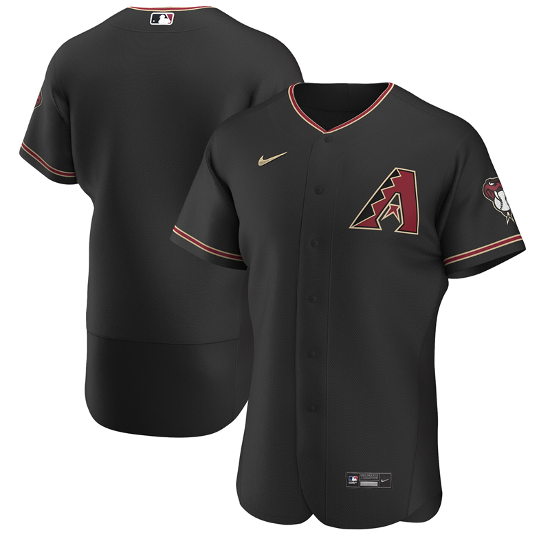 2020 MLB Men Arizona Diamondbacks Nike Black Alternate 2020 Authentic Team Jersey 1->arizona diamondback->MLB Jersey